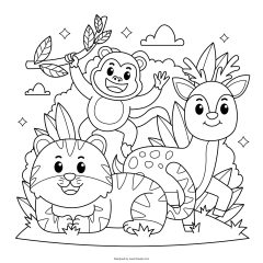 Ilustracion Animales Zoologico Dibujados Mano 23 2151194447