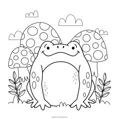 Ilustracion Contorno Rana Dibujada Mano 23 2149301921