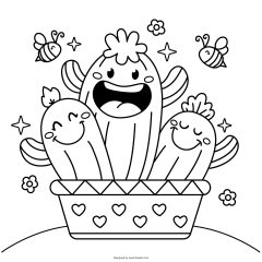 Ilustracion Libro Colorear Kawaii Dibujado Mano 23 2149705748
