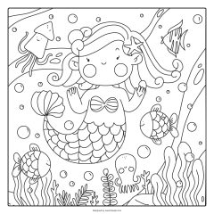 Ilustracion Libro Colorear Kawaii Dibujado Mano 23 2149751643