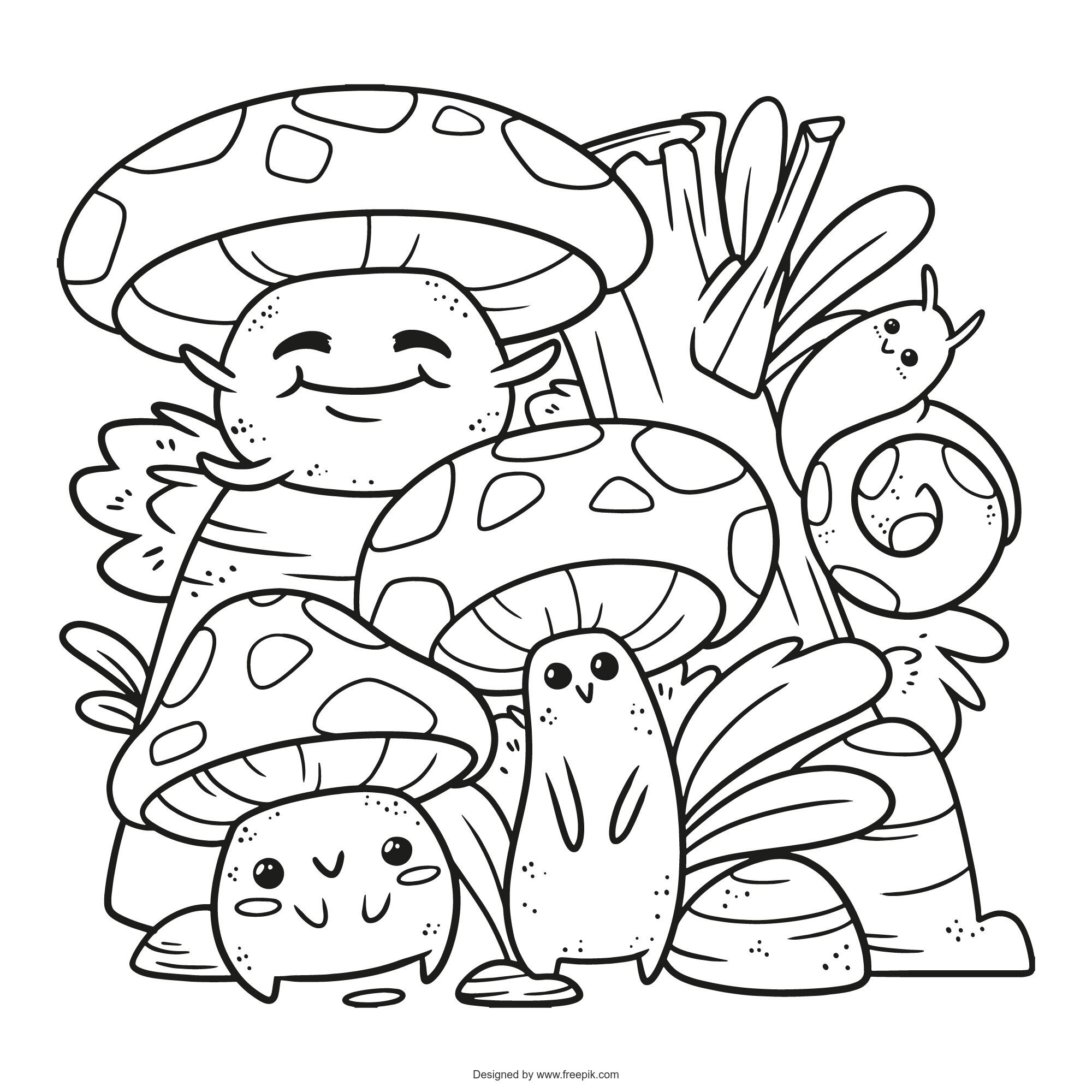 Ilustracion Setas Dibujada Mano 52683 158984